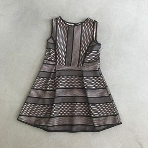 Black and Tan Lace Dress